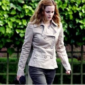 H&M Tan Double Breasted Jacket US 6 UK ASO Hermione Granger *